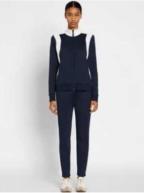 Tory Sport Navy and White Zip-Front Track Jacket & Pants Set